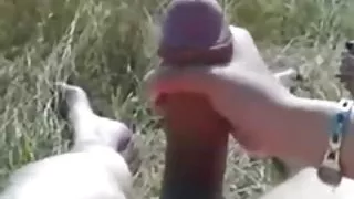 Danske erotik kæreste ryk min store tykke uslebne pik udendørs