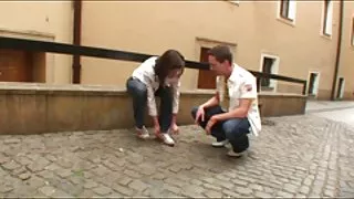 Dansk amatør xxx lidt caprice kroge op med en fyr, uden