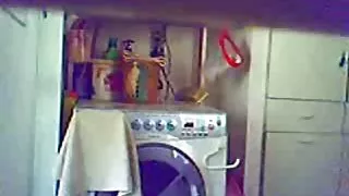 Min danske piger nude kone, efter at tage et bad,