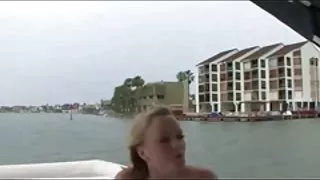 Dansk sex xxx nude beach - big boob blond exhibitionist - boat show